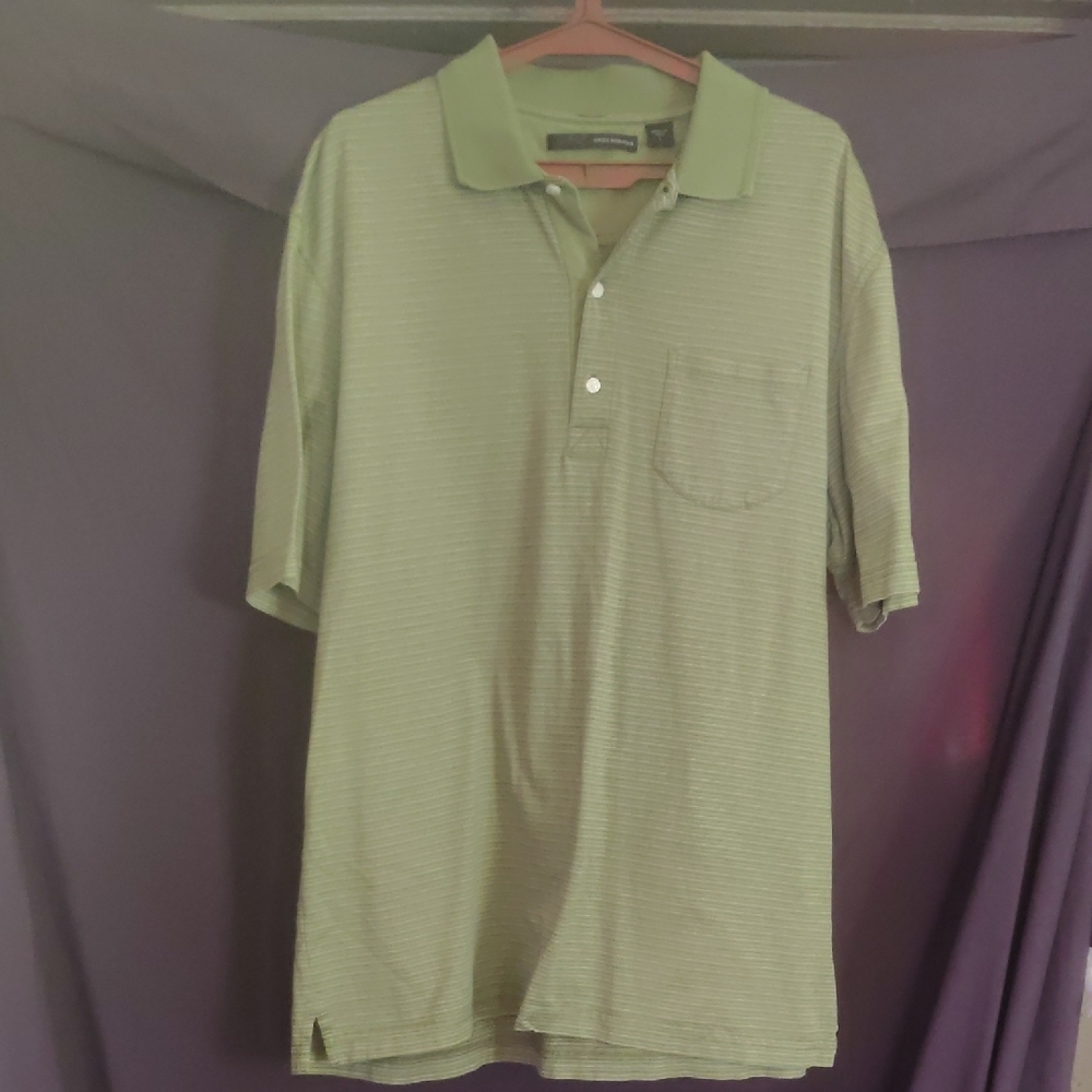 Greg Norman Collection Light Green Polo Shirt